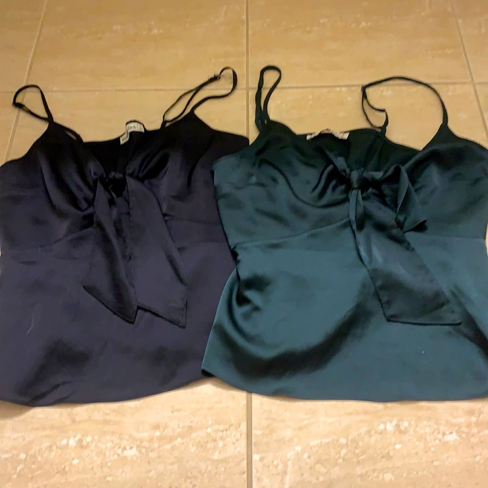 Silk tank tops